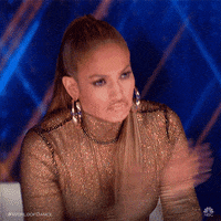 Jennifer Lopez Reaction Standing Ovation GIF
