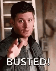 Jensen Ackles Wink Busted GIF