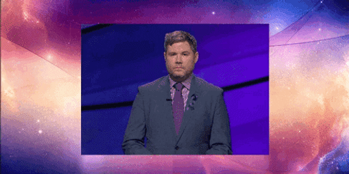 Jeopardy Contestants Austin And Alan Thinking GIF