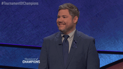 Jeopardy Ken Jennings Nervous Laugh GIF