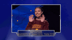 Jeopardy National College Championship Participant Smile And Wave GIF