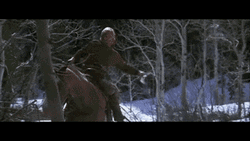 Jeremiah Johnson Horse Gun Hunting Snow Forest GIF