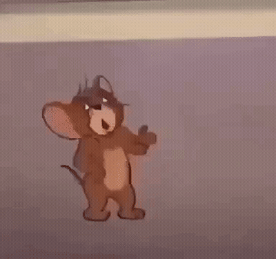 Jerry From Tom And Jerry Is Dancing On A Purple Surface . GIF