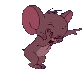 Jerry From Tom And Jerry Is Pointing At Something Sticker