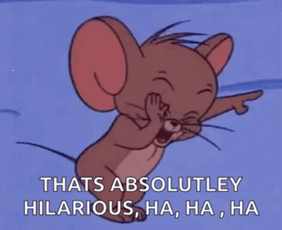 Jerry From Tom And Jerry Pointing And Laughing GIF