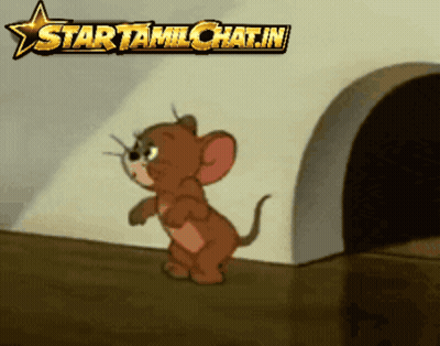 Jerry From Tom And Jerry Standing By Wall Hole GIF