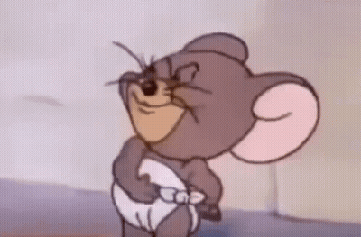 Jerry From Tom And Jerry Wearing Diaper GIF
