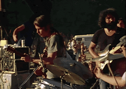 Jerry Garcia On Black T-Shirt GIF