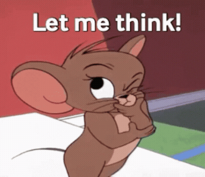 Jerry Holding Chin Saying Let Me Think GIF
