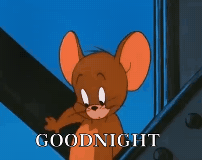 Jerry Holding Goodnight Card GIF