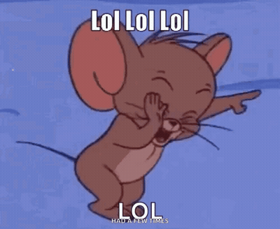 Jerry Laughing Covering Mouth GIF