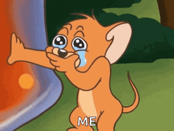 Jerry Mouse Holding Crying Funny Meme