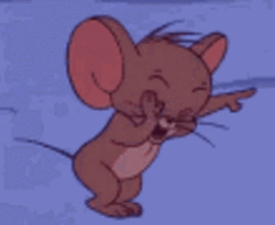 Jerry Mouse Knee Slap Laughing Loud GIF