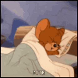 Jerry Mouse Peaceful Happy Sleeping Good Night GIF