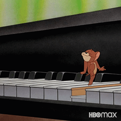 Jerry Mouse Playing Piano GIF