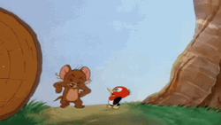 Jerry Mouse Woodpecker Cute Kiss GIF