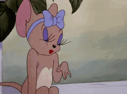 Jerry's Girlfriend Blowing Kiss GIF