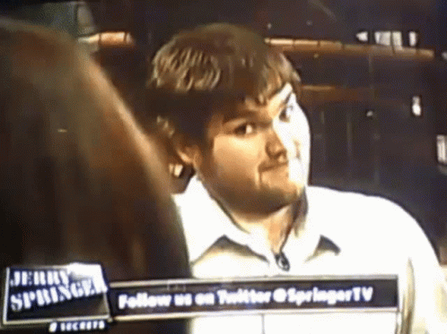 Jerry Springer Is Being Interviewed On Twitter GIF