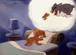  Jerry The Mouse Nightmare Dream GIF