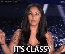 Jersey Shore Nicole Polizzi It's Classy GIF