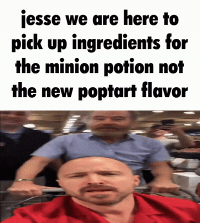 Jesse Picking Ingredients For Minion Potion GIF