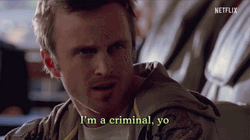 Jesse Pinkman Im A Criminal Yo GIF