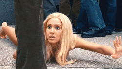 Jessica Alba Shocked While Lying In The Ground GIF