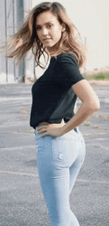 Jessica Alba Smack Butt While Standing GIF