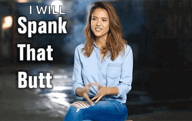 Jessica Alba Spanking GIF