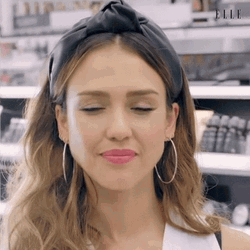 Jessica Alba Tongue Out Inside Store GIF