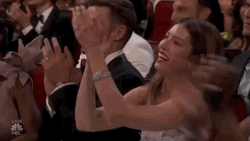 Jessica Biel Applauding At Emmys Awards GIF