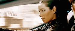 Jessica Biel Driving Blade Trinity GIF