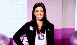 Jessica Biel Fingers Crossed GIF