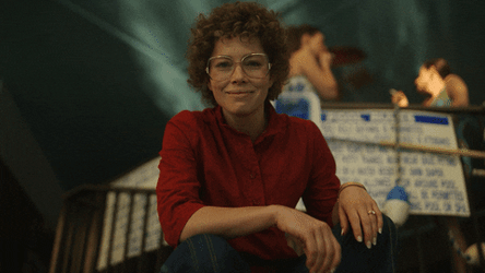 Jessica Biel Smiling And Giving A Candy GIF