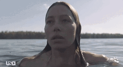 Jessica Biel Water Scene From The Sinner GIF