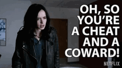 Jessica Jones Cheaters Cheat And Coward GIF
