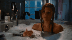 Jessica Paré In Hot Tub  GIF