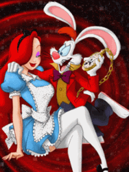 Jessica Rabbit Cuddling Roger Rabbit GIF