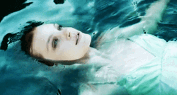 Jessica Stam In Water GIF