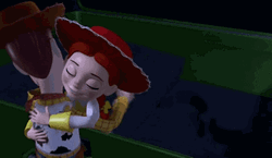 Jessie Hugging Woody In Toy Story