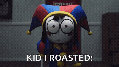 Jester Cartoon Character Kid I Roasted? GIF