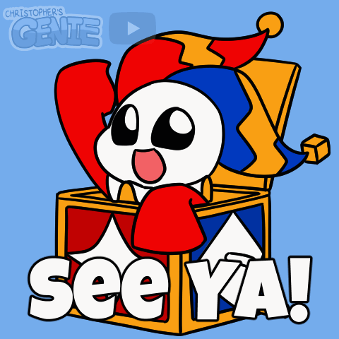 Jester In Box With See Ya GIF