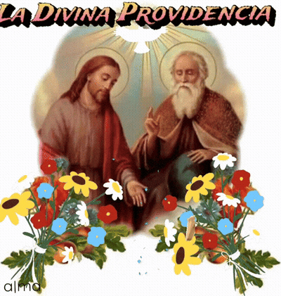 Jesus And Man With La Divina Providencia GIF