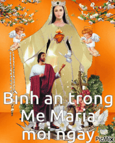 Jesus And Woman Binh An Trong Me Maria Moi Ngay GIF