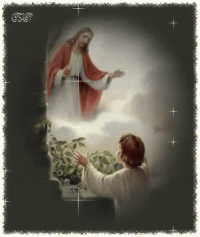 Jesus Appearing To A Child GIF