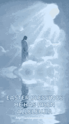 Jesus Ascending To Heaven He Has Risen GIF