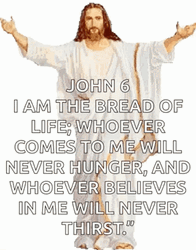 Jesus Christ Bible Verse John 6 GIF