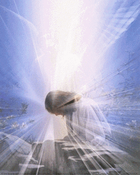 Jesus Christ Dazzling Light Angel Wings GIF