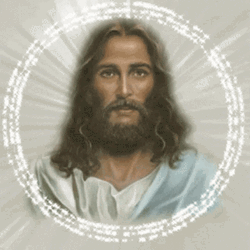 Jesus Christ Lord God Portrait Halo Light
