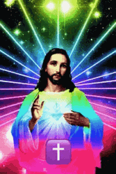 Jesus Christ Sparkling Halo GIF